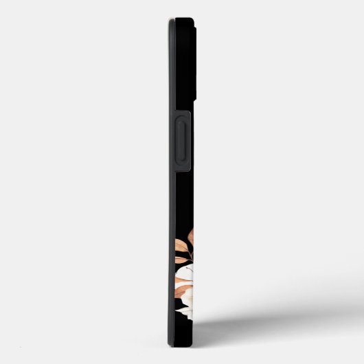 Zwart bloemmasker Case-Mate iPhone case (Achterkant / Rechts)