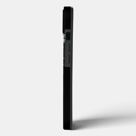 Zwart bloemmasker Case-Mate iPhone case (Achterkant / Links)