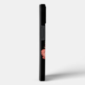 Zwart bloemmasker met uw Hoesje-Mate iPhone CASE (Achterkant / Rechts)