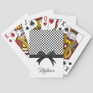 Zwart blok en Stippen patroon Pokerkaarten