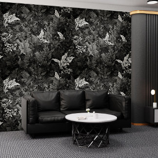 Zwart & Bloom: Een vleugje  op Peel & Stick Behang