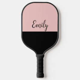 Zwart Blush Roze Basic Modern Pickleball Paddle
