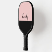 Zwart Blush Roze Basic Modern Pickleball Paddle (Links)