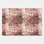 Zwart Blush Roze Rose Goud Bloemen Inpakpapier Vel (Voorkant 3)