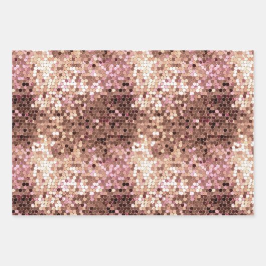 Zwart Blush Roze Rose Goud Bloemen Inpakpapier Vel (Voorkant 3)