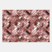 Zwart Blush Roze Rose Goud Bloemen Inpakpapier Vel (Voorkant 2)