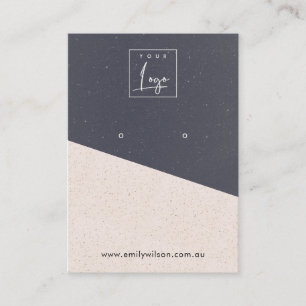 Zwart Blush textuur keramische draagbeeldscherm Lo Visitekaartje