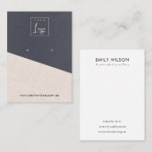 Zwart Blush Textuur Keramische Oorbel Display Logo Visitekaartje (Voorkant / Achterkant)