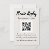 Zwart  Boek QR Code RSVP (Achterkant)