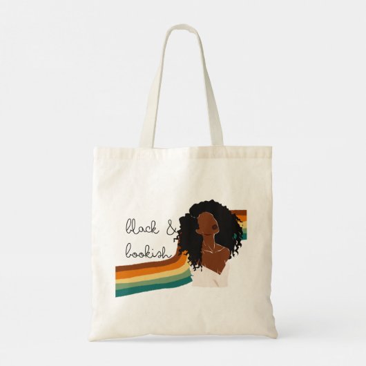 Zwart boekencadeau voor Tieners, Canvas tas vrouwe (Achterkant)