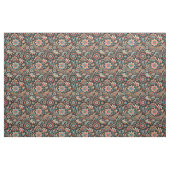Zwart Boheems Bloemenweefsel Stof (Fat Quarter)