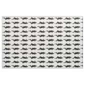 Zwart Bold Mod GoGo Meisjes Stof (Fat Quarter)