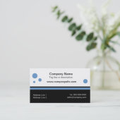 Zwart-bonenkaartsjablonen Visitekaartje (Staand voorkant)