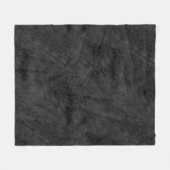 Zwart bonpatroon fleece deken (Voorkant (Horizontaal))