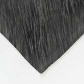 Zwart bonpatroon fleece deken (Hoek)