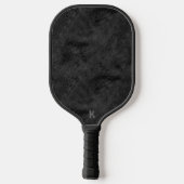 Zwart bonpatroon pickleball paddle (Achterkant)