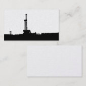 Zwart boor rog Silhouette op witte achtergrond Visitekaartje (Voorkant / Achterkant)