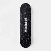 Zwart bord gepersonaliseerd persoonlijk skateboard (Voorkant)