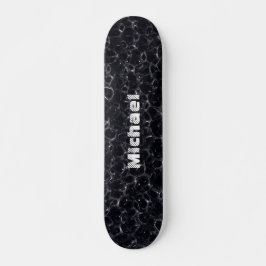 Zwart bord gepersonaliseerd persoonlijk skateboard