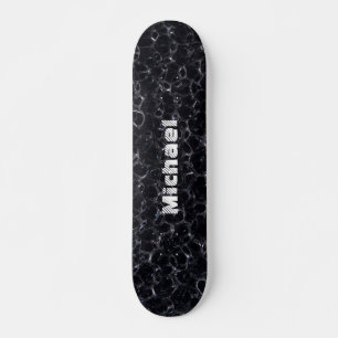 Zwart bord gepersonaliseerd persoonlijk skateboard