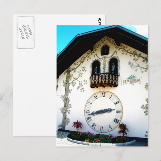 Zwart bos briefkaart (Voorkant / Achterkant)