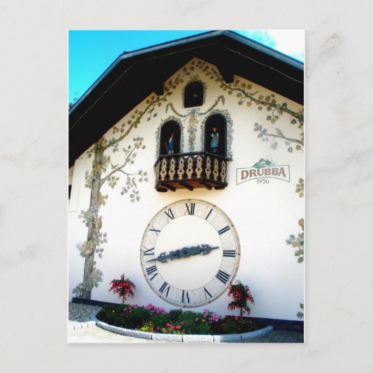 Zwart bos briefkaart (Voorkant)