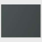 Zwart Bos Groen Effen Kleur Cadeaupapier (Vlak)