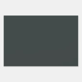 Zwart Bos Groen Effen Kleur Inpakpapier Vel (Voorkant 3)