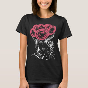 Zwart bos Meisje Bollenhut Vrouwen G T-shirt