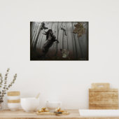 Zwart bos poster (Keuken)