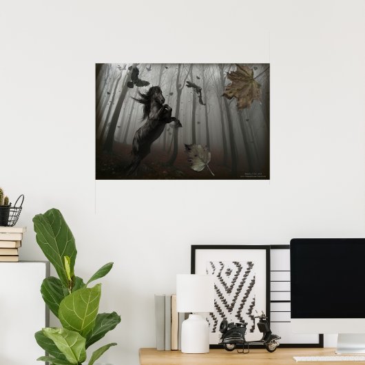 Zwart bos poster (Thuiskantoor)