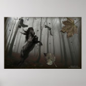 Zwart bos poster (Voorkant)