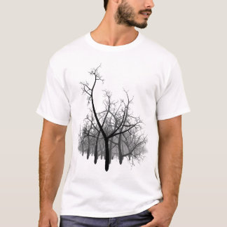 Zwart bos t-shirt