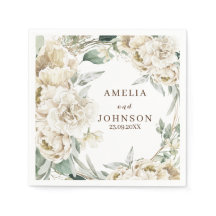 Zwart botanisch groen eenvoudige winter bruiloft