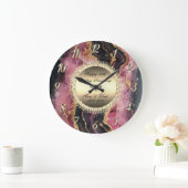 Zwart Bourgogne Marmer 50 bruiloft Jubileum Grote Klok (Huis)