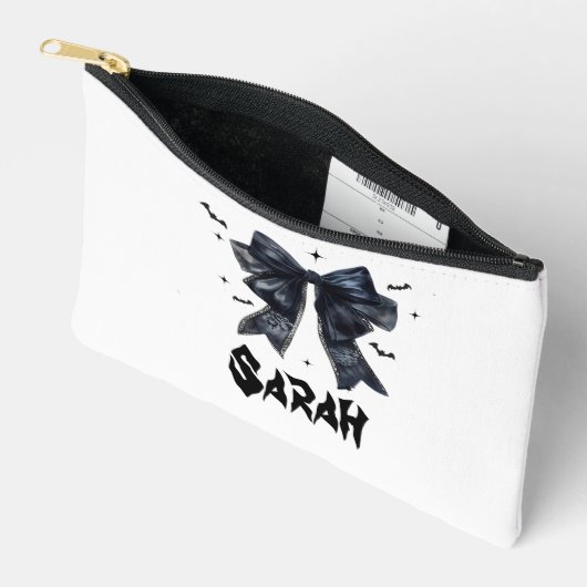 Zwart Bow Gotisch Tas Bachelorette Bruidsmeisje ca (Open)