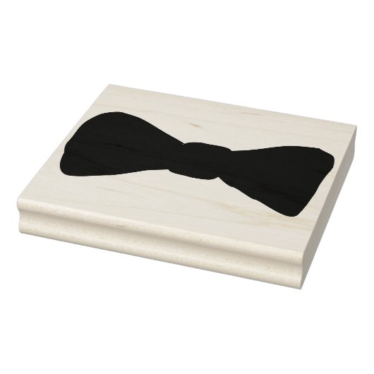 Zwart Bow Stropdas Rubber Stamp Rubberstempel (Stempel)