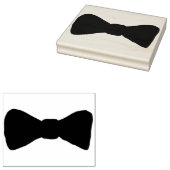 Zwart Bow Stropdas Rubber Stamp Rubberstempel (Gestempeld)