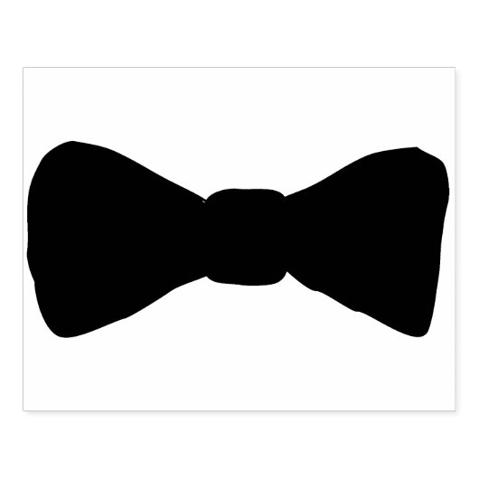 Zwart Bow Stropdas Rubber Stamp Rubberstempel (Afrduk)