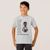 Zwart Boy-Joy-01 Relaxed T-shirt (Voorkant volledig)