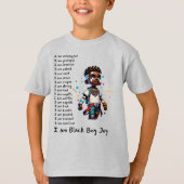 Zwart Boy-Joy-01 Relaxed T-shirt (Voorkant)