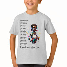 Zwart Boy-Joy-01 Relaxed T-shirt