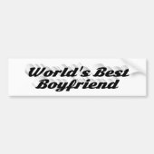 Zwart Boyvriend-script Bumpersticker (Voorkant)
