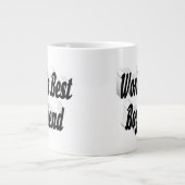 Zwart Boyvriend-script Grote Koffiekop (Voorkant)