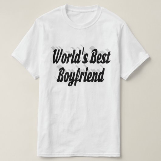 Zwart Boyvriend-script T-shirt (Design voorkant)