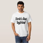 Zwart Boyvriend-script T-shirt (Voorkant volledig)