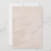 Zwart  Breaking News formele klassieker Kaart (Achterkant)