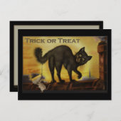 zwart Briefkaart (Voorkant / Achterkant)