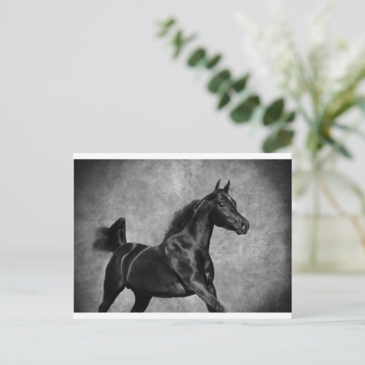 Zwart Briefkaart (Staand voorkant)