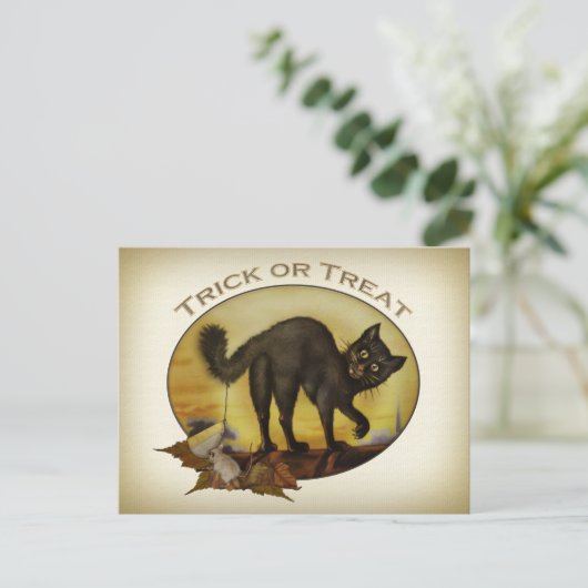 zwart Briefkaart (Staand voorkant)